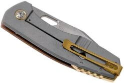 Böker Plus F3.5 01BO338 Brown Canvas Micarta Couteau De Poche, Jesper Voxnaes Design -Böker BO01BO338 04 boker