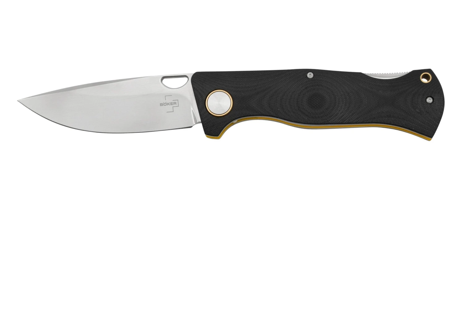 Böker Plus Pocket Epicenter Backlock 01BO545, D2, Black Yellow G10, Couteau De Poche, Todd Rexford Design 1 Böker Plus Pocket Epicenter Backlock 01BO545, D2, Black Yellow G10, Couteau De Poche, Todd Rexford Design