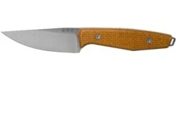 Böker Daily Knives AK1 Droppoint Mustard Micarta Couteau Fixe, Alex Kremer Design