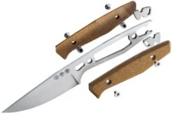 Böker Daily Knives AK1 Droppoint Mustard Micarta Couteau Fixe, Alex Kremer Design -Böker BO120502 10 boker